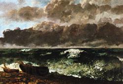 Gustave Courbet The Stormy Sea(or The Wave France oil painting art